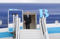 Prezident İlham Əliyev Macarıstana işgüzar səfərə gəlib (FOTO/VİDEO)
