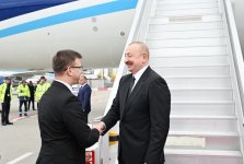 Prezident İlham Əliyev Macarıstana işgüzar səfərə gəlib (FOTO/VİDEO)