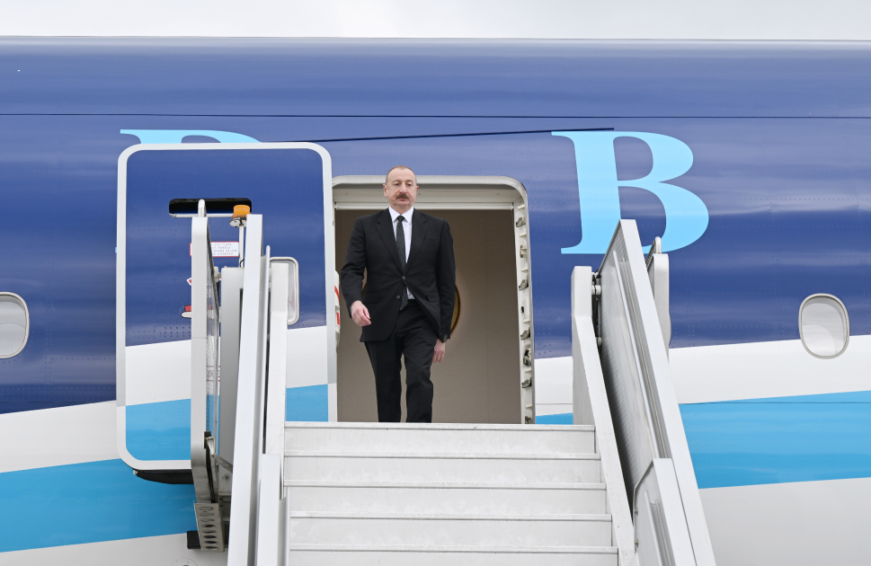 Prezident İlham Əliyev Macarıstana işgüzar səfərə gəlib (FOTO/VİDEO)