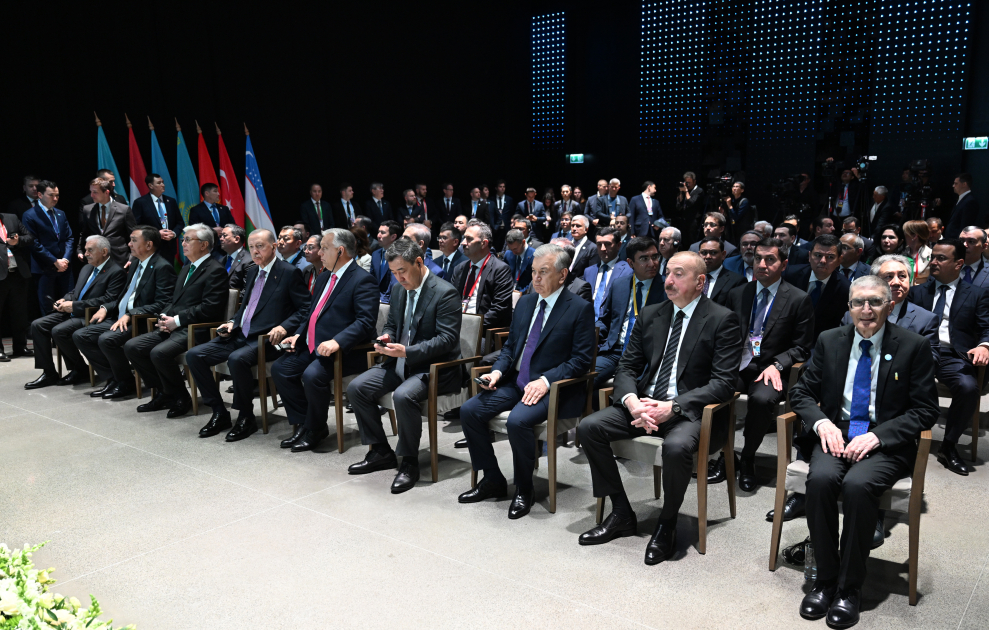 Prezident İlham Əliyev Nobel mükafatı laureatı Əziz Sancarın Əlişir Nəvai Beynəlxalq Mükafatı ilə təltif olunması mərasimində iştirak edib (FOTO/VİDEO)