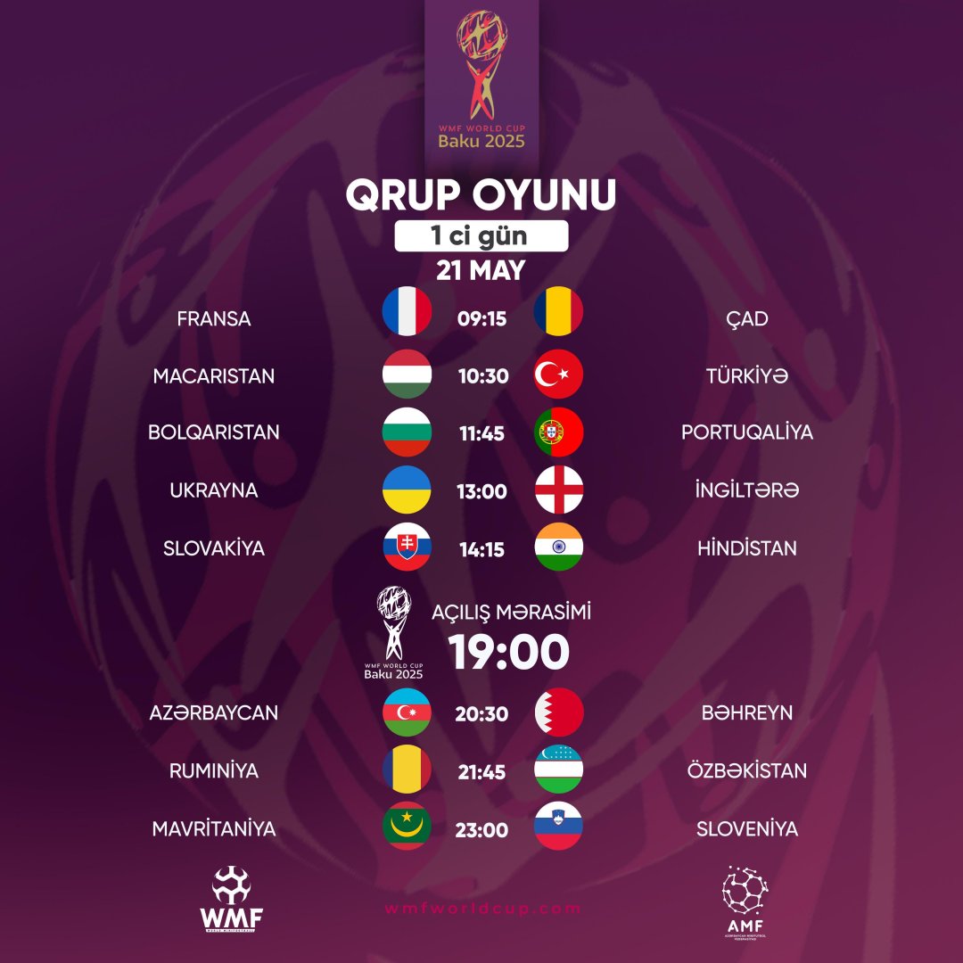 Bakıda minifutbol üzrə dünya çempionatına start verilir