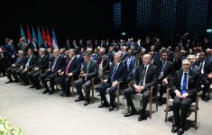 Prezident İlham Əliyev Nobel mükafatı laureatı Əziz Sancarın Əlişir Nəvai Beynəlxalq Mükafatı ilə təltif olunması mərasimində iştirak edib (FOTO/VİDEO)