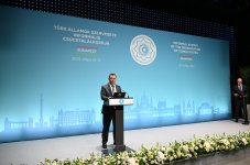 Prezident İlham Əliyev Nobel mükafatı laureatı Əziz Sancarın Əlişir Nəvai Beynəlxalq Mükafatı ilə təltif olunması mərasimində iştirak edib (FOTO/VİDEO)