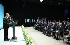 Prezident İlham Əliyev Nobel mükafatı laureatı Əziz Sancarın Əlişir Nəvai Beynəlxalq Mükafatı ilə təltif olunması mərasimində iştirak edib (FOTO/VİDEO)