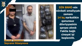 DİN-dən növbəti əməliyyat: 14 kq narkotik vasitə aşkarlanıb (FOTO)