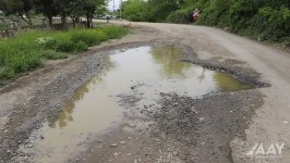 Şəmkirdə kəndlərarası avtomobil yolu yenidən qurulur (FOTO/VİDEO)
