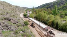 Göygöldə avtomobil yolu layihəsinin icrasına başlanılıb (FOTO/VİDEO)