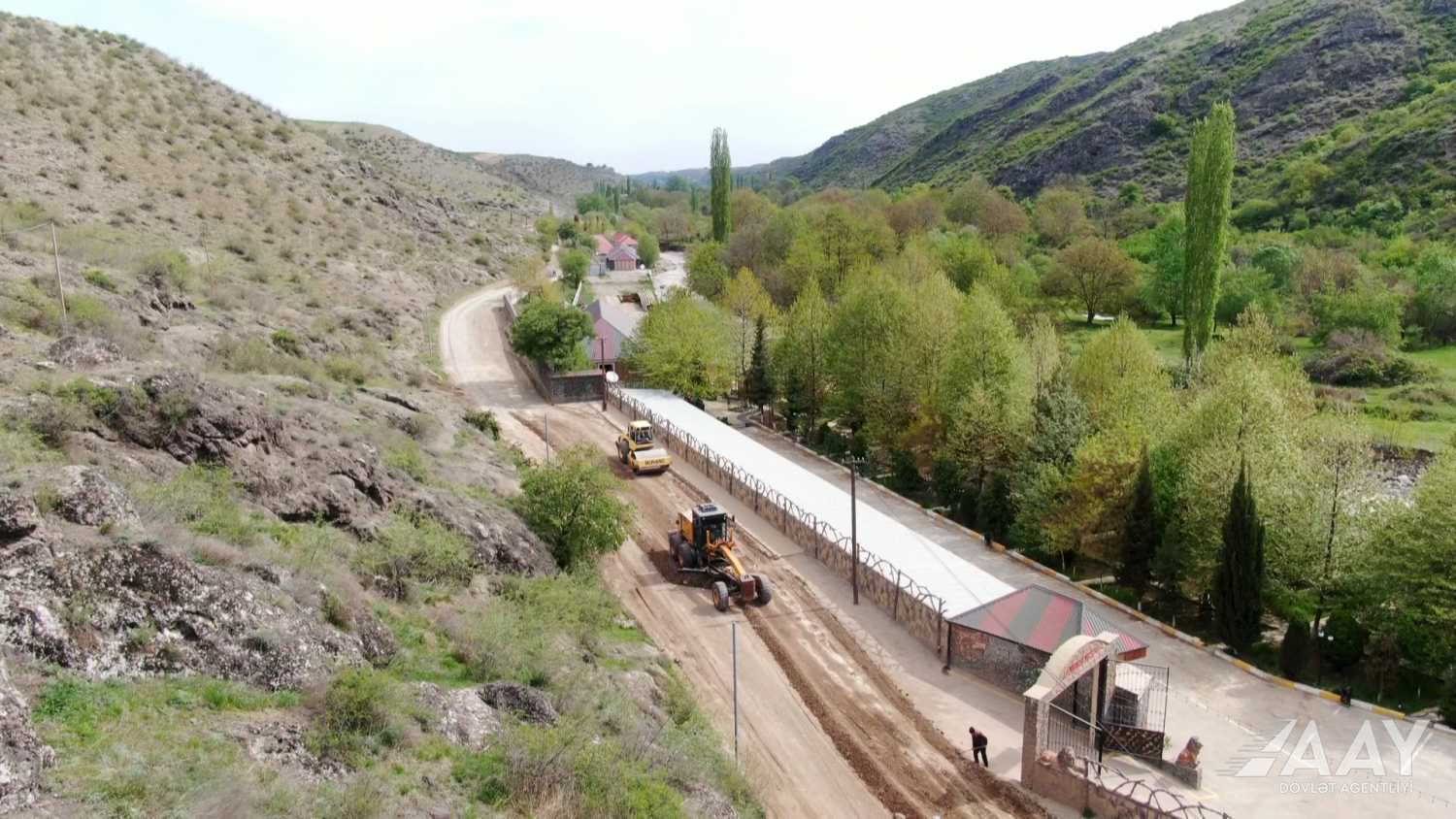Göygöldə avtomobil yolu layihəsinin icrasına başlanılıb (FOTO/VİDEO)