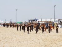 Türkiyə Prezidenti Rəcəb Tayyib Ərdoğan və xanımı Azərbaycan nümayəndə heyətinin çıxışını izlədilər (FOTO)
