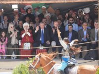 Türkiyə Prezidenti Rəcəb Tayyib Ərdoğan və xanımı Azərbaycan nümayəndə heyətinin çıxışını izlədilər (FOTO)