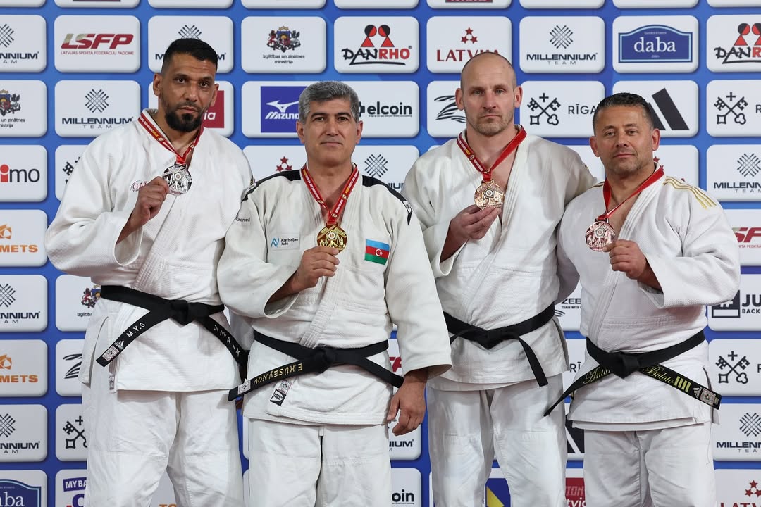 Azərbaycan cüdoçuları veteranlar arasında Avropa çempionatında 3 qızıl və 1 bürünc medal qazanıblar (FOTO)