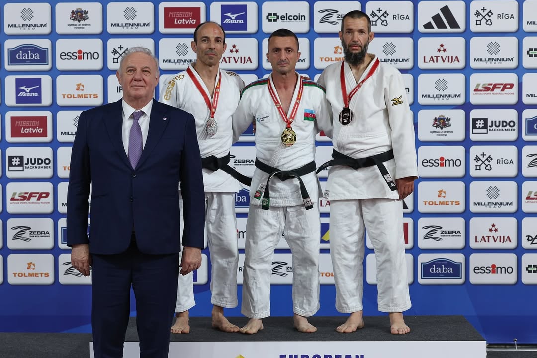 Azərbaycan cüdoçuları veteranlar arasında Avropa çempionatında 3 qızıl və 1 bürünc medal qazanıblar (FOTO)