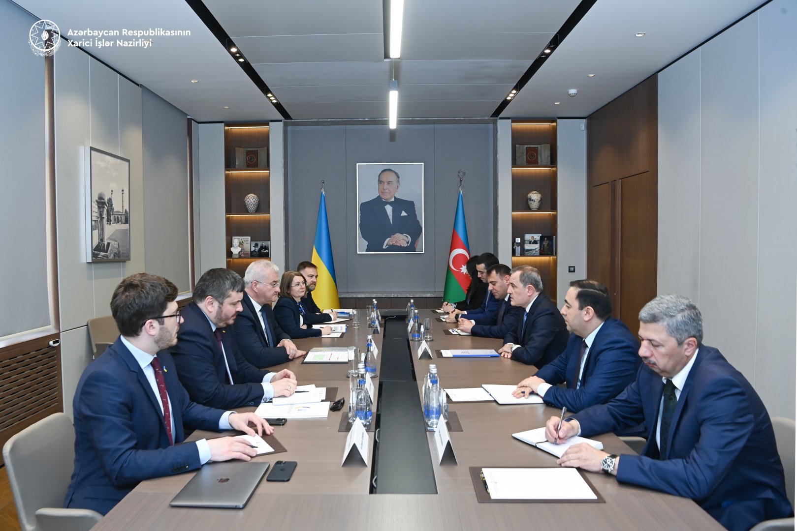 Azərbaycan və Ukrayna XİN başçılarının geniştərkibli görüşü keçirilib