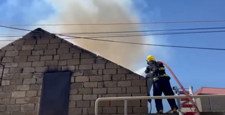 Coratda güclü yanğın baş verib (VİDEO)