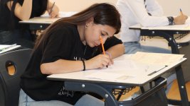 Xankəndi şəhərində ilk dəfə qəbul imtahanı keçirilir (FOTO)