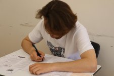 Xankəndi şəhərində ilk dəfə qəbul imtahanı keçirilir (FOTO)