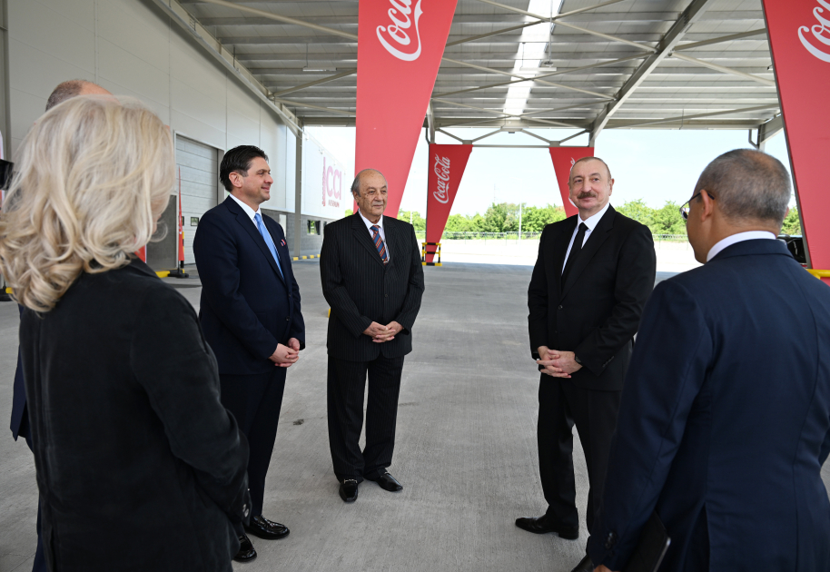 Prezident İlham Əliyev  “Azerbaijan Coca-Cola Bottlers” MMC-nin İsmayıllıda yeni istehsal müəssisəsinin açılışında iştirak edib (FOTO) (YENİLƏNİB)