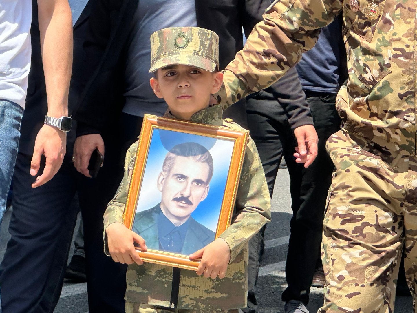 Mingəçevirdə Birinci Qarabağ müharibəsi şəhidinin qalıqları dəfn olunub (FOTO)