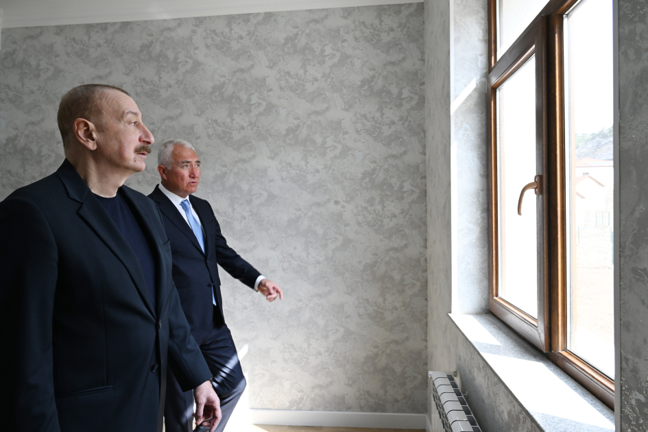 Prezident İlham Əliyev Laçın rayonunun Bəylik kəndinin açılışında iştirak edib (FOTO/VİDEO)