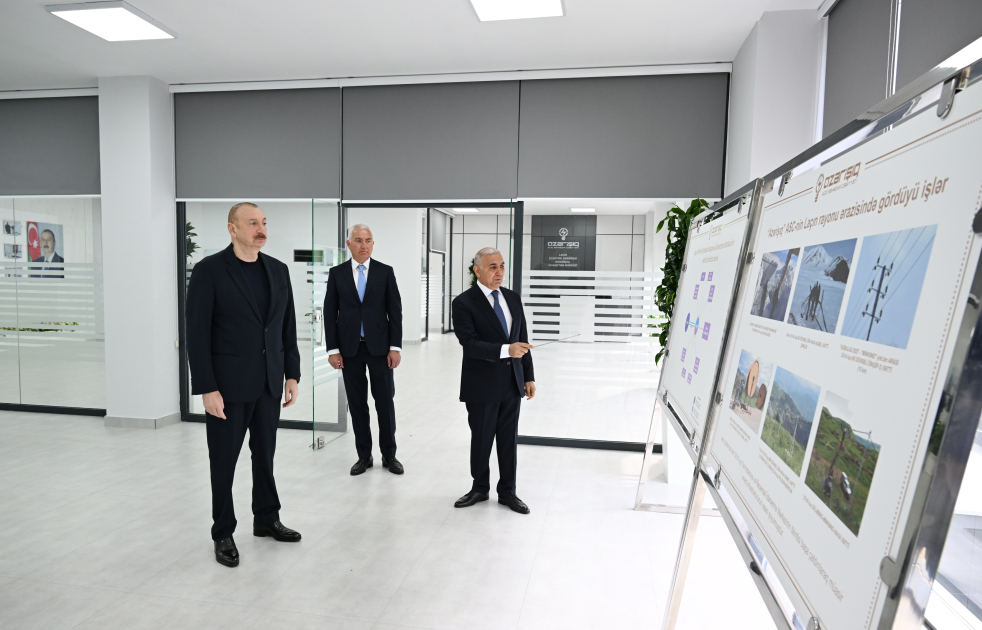 Prezident İlham Əliyev Laçın Elektrik Şəbəkəsi Rəqəmsal İdarəetmə Mərkəzinin açılışında iştirak edib (FOTO/VİDEO)