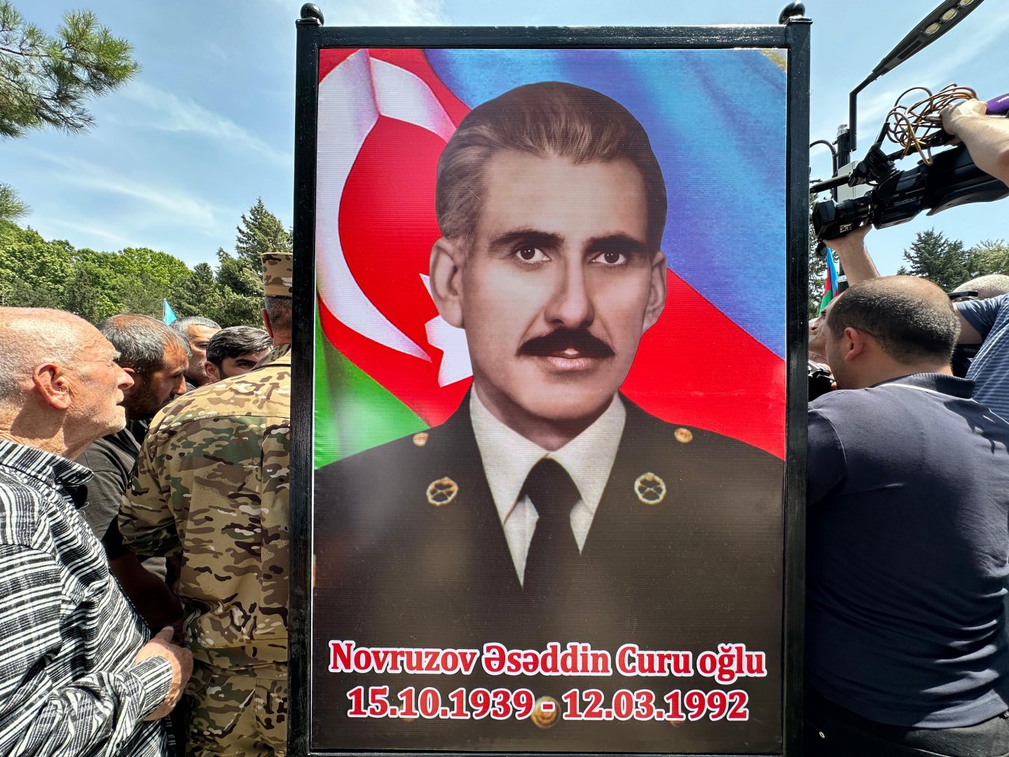 Mingəçevirdə Birinci Qarabağ müharibəsi şəhidinin qalıqları dəfn olunub (FOTO)