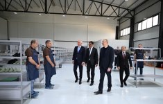 Prezident İlham Əliyev “PIRSHAGHI” ayaqqabı fabrikinin Laçın filialının açılışında iştirak edib (FOTO/VİDEO)