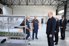 Prezident İlham Əliyev “PIRSHAGHI” ayaqqabı fabrikinin Laçın filialının açılışında iştirak edib (FOTO/VİDEO)