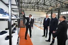 Prezident İlham Əliyev “PIRSHAGHI” ayaqqabı fabrikinin Laçın filialının açılışında iştirak edib (FOTO/VİDEO)