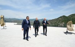Prezident İlham Əliyev “Laçın” İstirahət Kompleksinin açılışında iştirak edib (FOTO/VİDEO)