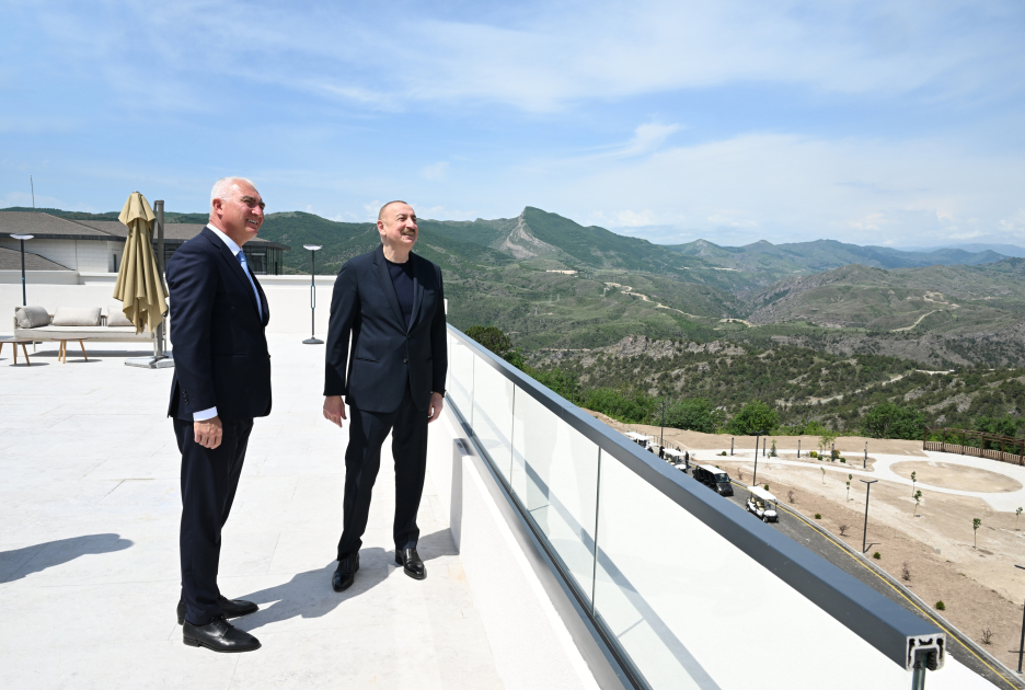 Prezident İlham Əliyev “Laçın” İstirahət Kompleksinin açılışında iştirak edib (FOTO)