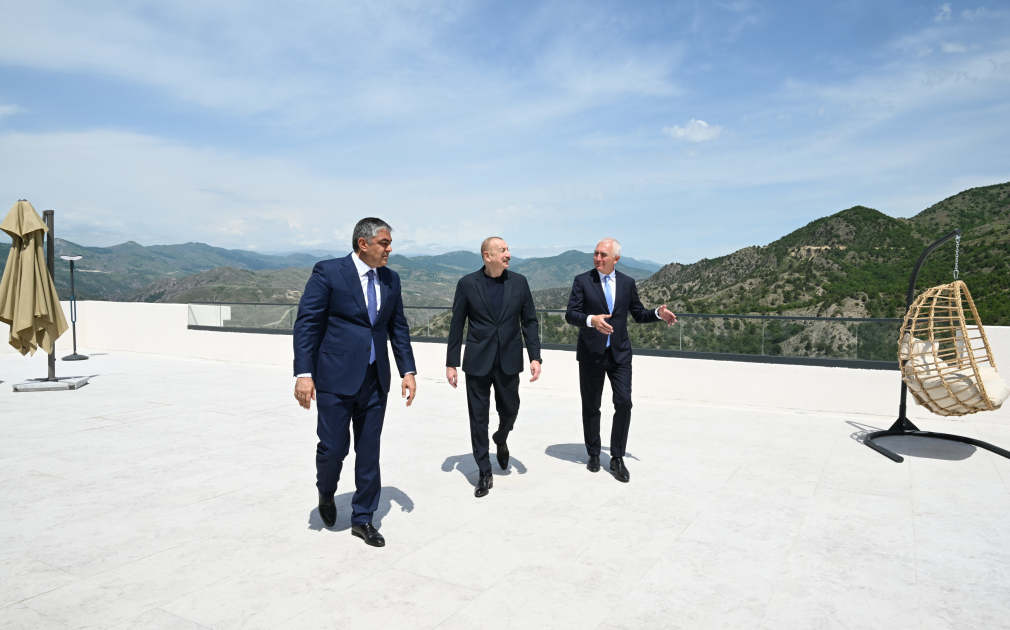 Prezident İlham Əliyev “Laçın” İstirahət Kompleksinin açılışında iştirak edib (FOTO)