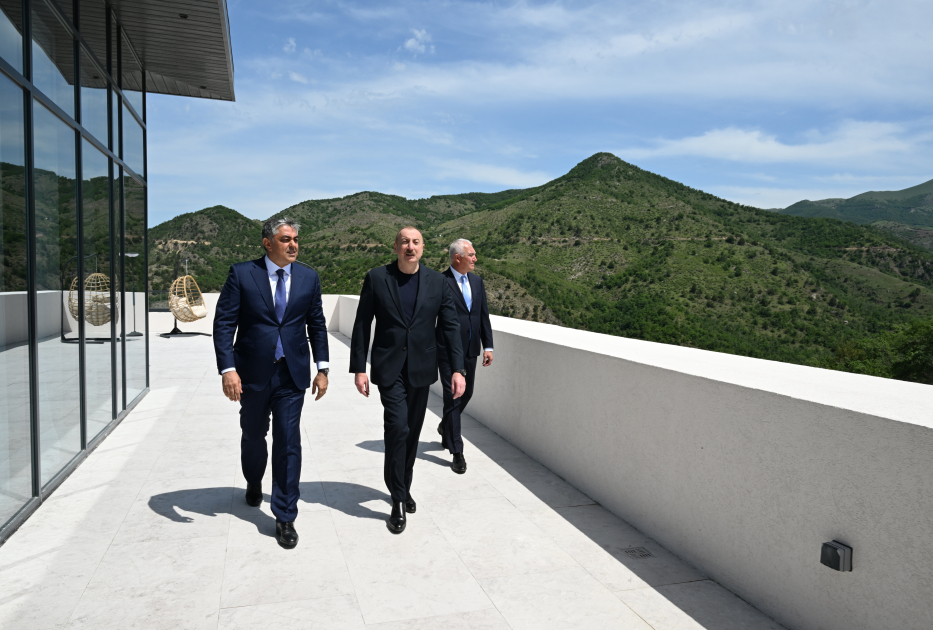 Prezident İlham Əliyev “Laçın” İstirahət Kompleksinin açılışında iştirak edib (FOTO)