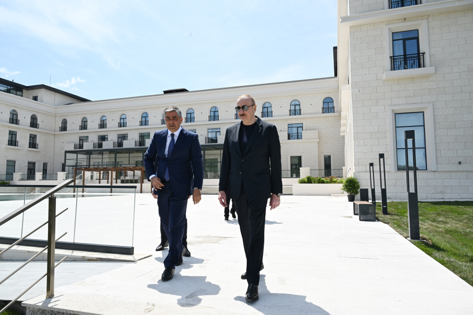 Prezident İlham Əliyev “Laçın” İstirahət Kompleksinin açılışında iştirak edib (FOTO)