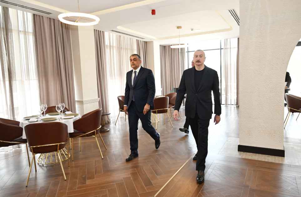 Prezident İlham Əliyev “Laçın” İstirahət Kompleksinin açılışında iştirak edib (FOTO)