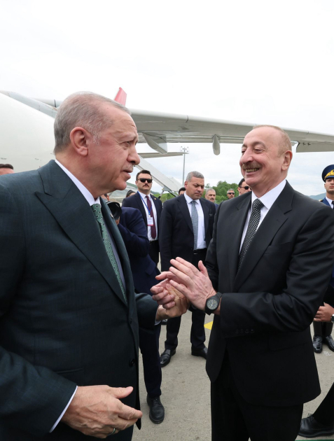 Prezident İlham Əliyev və Türkiyə Prezidenti Rəcəb Tayyib Ərdoğan Laçın Beynəlxalq Hava Limanının açılış mərasimində iştirak ediblər (FOTO/VİDEO) (YENİLƏNİB-2)