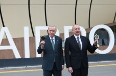 Prezident İlham Əliyev və Türkiyə Prezidenti Rəcəb Tayyib Ərdoğan Laçın Beynəlxalq Hava Limanının açılış mərasimində iştirak ediblər (FOTO/VİDEO) (YENİLƏNİB-2)