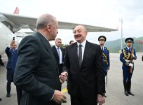 Prezident İlham Əliyev və Türkiyə Prezidenti Rəcəb Tayyib Ərdoğan Laçın Beynəlxalq Hava Limanının açılış mərasimində iştirak ediblər (FOTO/VİDEO) (YENİLƏNİB-2)