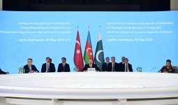 Laçında Azərbaycan Prezidentinin, Türkiyə Prezidentinin və Pakistanın Baş nazirinin Zirvə görüşü keçirilib (YENİLƏNİB-2) (FOTO/VİDEO)
