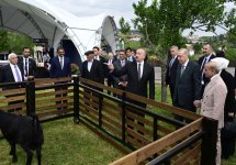 Prezident İlham Əliyev, Türkiyə Prezidenti və Pakistanın Baş naziri Laçın şəhərində seyrəngahda olublar (FOTO/VİDEO)