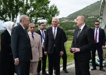 Prezident İlham Əliyev, Türkiyə Prezidenti və Pakistanın Baş naziri Laçın şəhərində seyrəngahda olublar (FOTO/VİDEO)