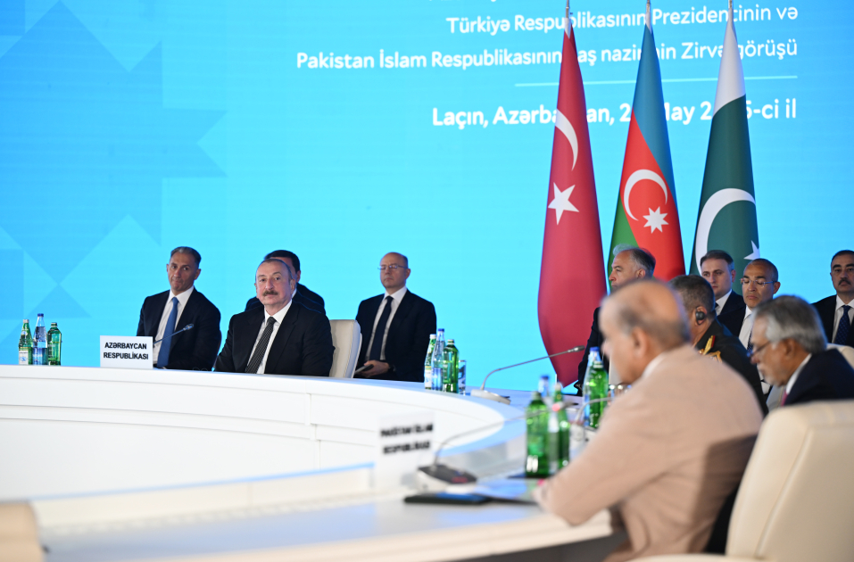 Laçında Prezident İlham Əliyevin, Türkiyə Prezidentinin və Pakistanın Baş nazirinin Zirvə görüşü keçirilib (YENİLƏNİB-2) (FOTO/VİDEO)