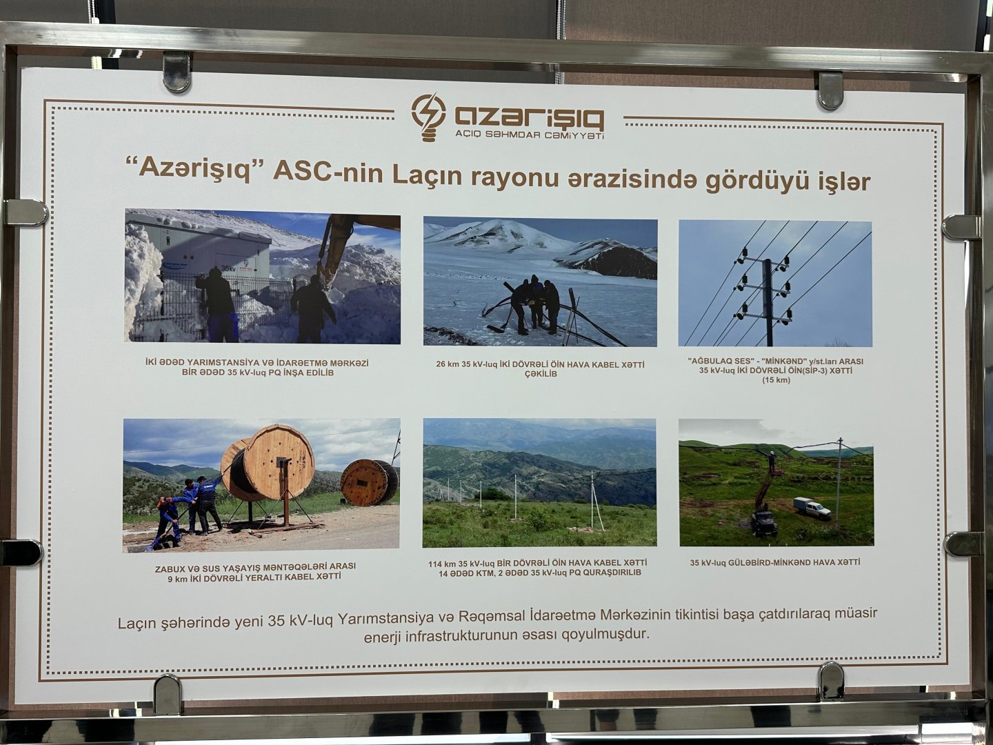 Laçın Elektrik Şəbəkəsi enerji təchizatının fasiləsizliyini təmin edəcək