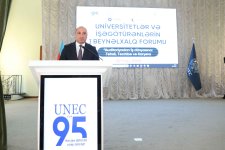 UNEC-də Universitetlər və İşəgötürənlərin I Beynəlxalq Forumu keçirilib (FOTO)