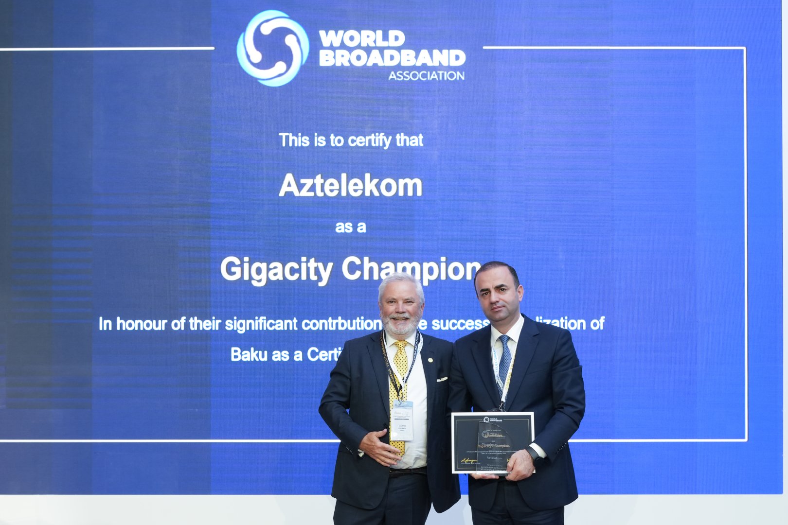 “Aztelekom” daha bir nüfuzlu beynəlxalq mükafata layiq görülüb