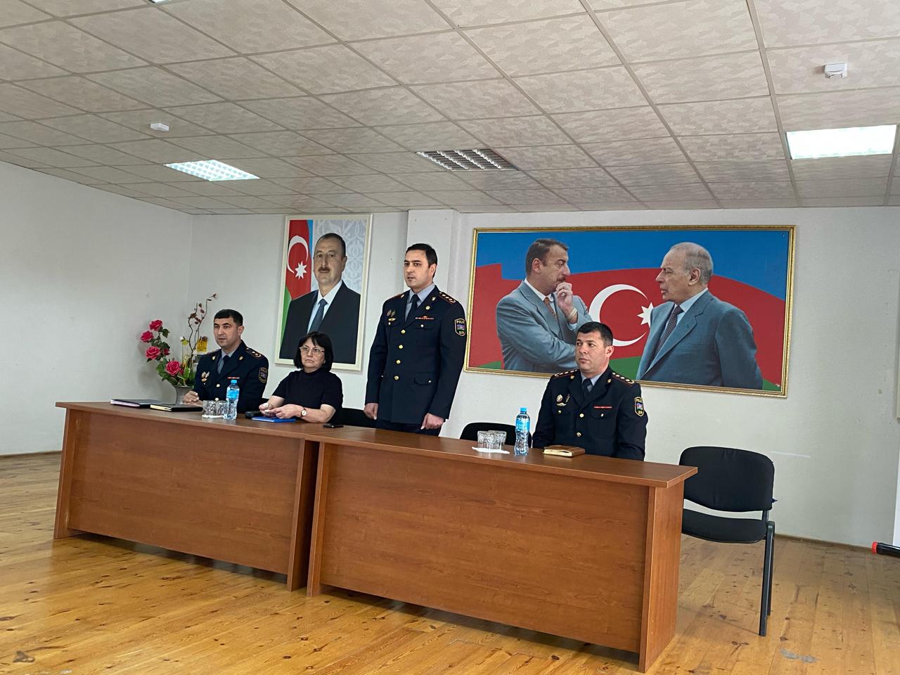 Qusarda şagirdlərə Polis Akademiyasına qəbul barədə məlumat verilib (FOTO)