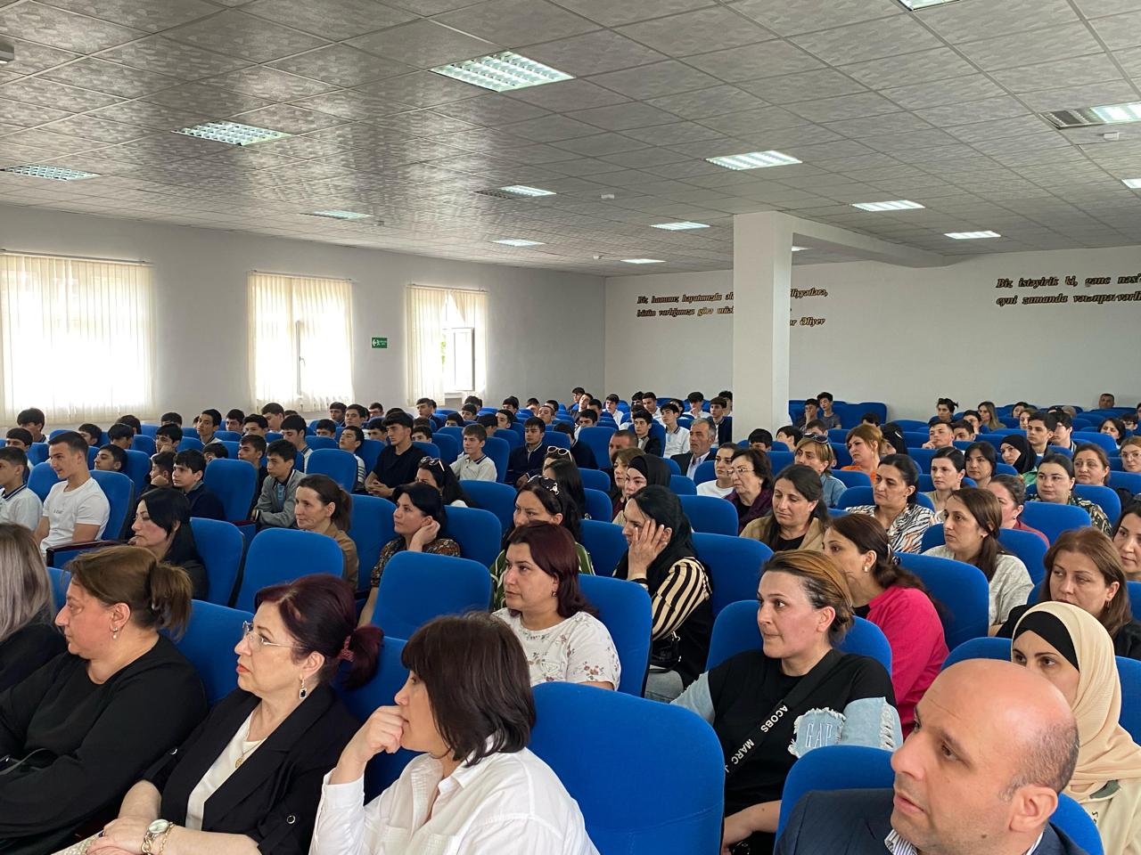Qusarda şagirdlərə Polis Akademiyasına qəbul barədə məlumat verilib (FOTO)