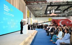 Prezident İlham Əliyev 30-cu “Caspian Oil and Gas”, 13-cü “Caspian Power” və 30-cu “Baku Energy Forum”un rəsmi açılış mərasimində çıxış edib (YENİLƏNİB-4) (FOTO/VİDEO)