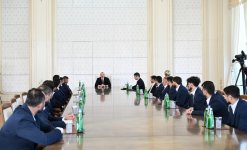 Prezident İlham Əliyev minifutbol üzrə dünya çempionatının qalibi olan Azərbaycan milli komandasının üzvlərini qəbul edib (FOTO/VİDEO) (YENİLƏNİB)