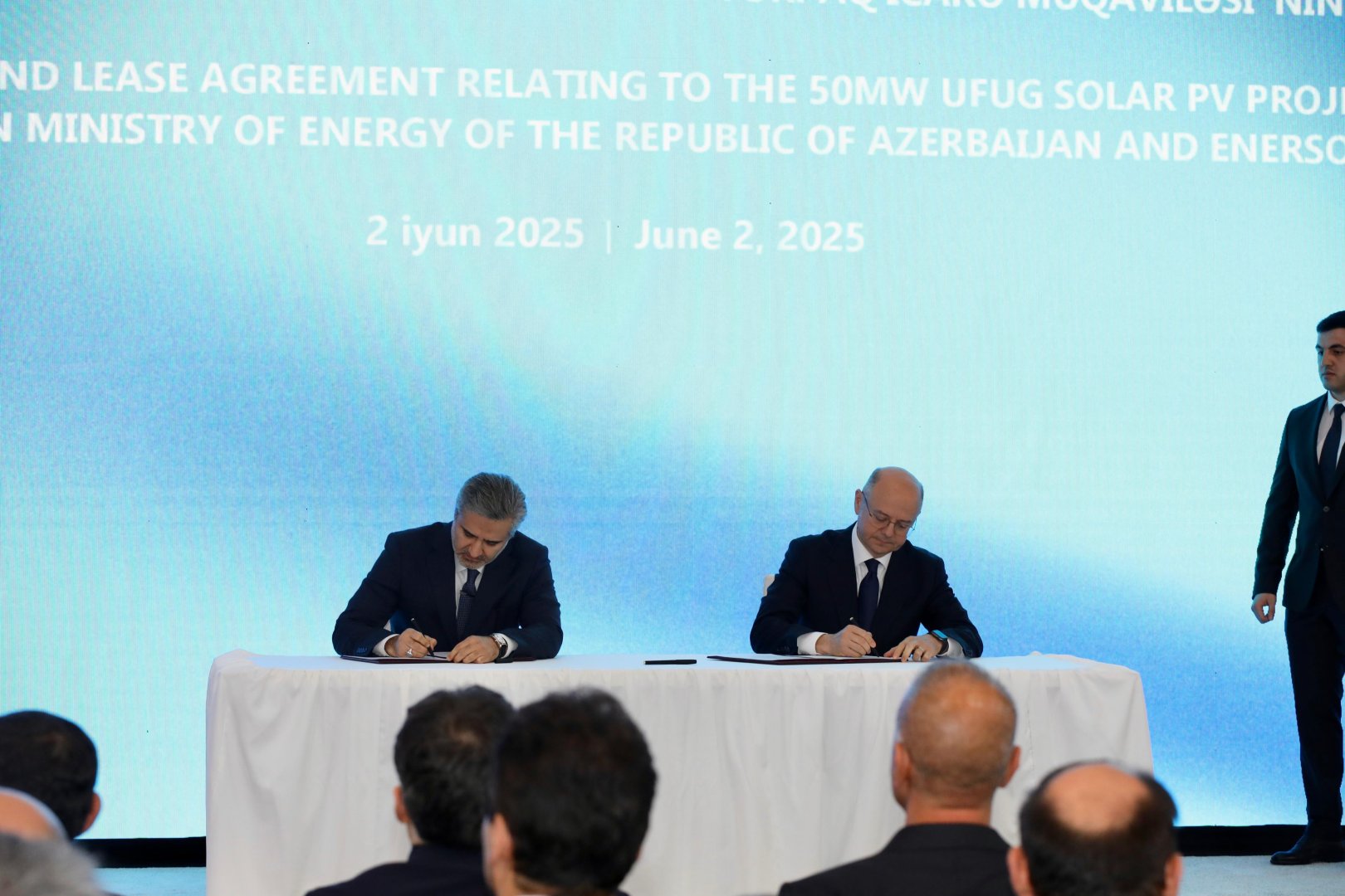 Enerso Cəbrayıl şirkəti ekoloji cəhətdən təmiz enerjiyə keçidi sürətləndirmək üçün əsas razılaşmaları imzalayıb (FOTO)
