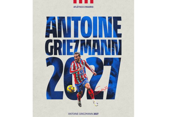 "Atletiko" Antuan Qrizmannla yeni müqavilə imzalayıb